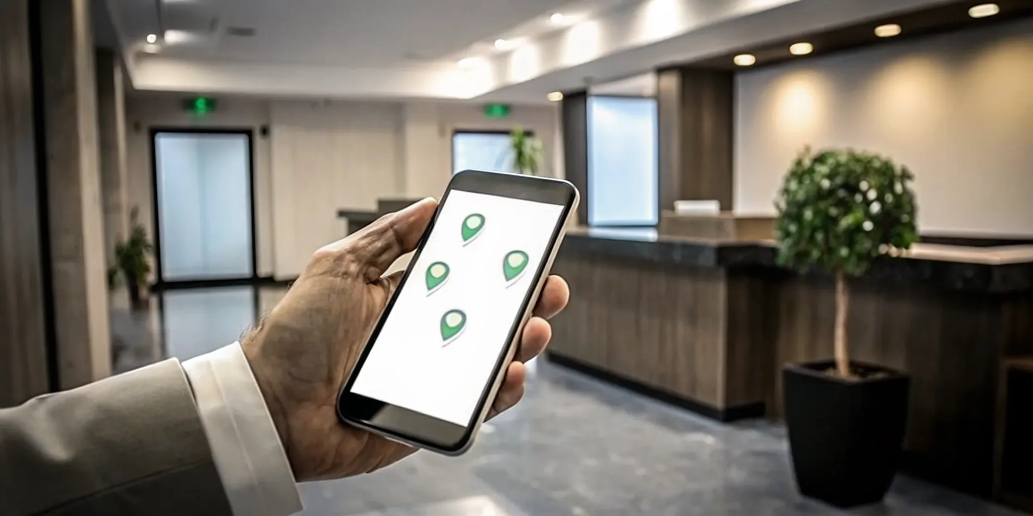 Person using a phone to find a cheap immigration medical exam nearby.